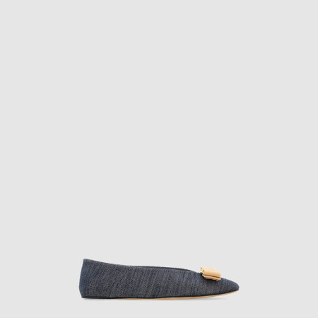 페라가모 여성 바라 보우 플랫 - Ferragamo Vara Bow Flat - fes7836x