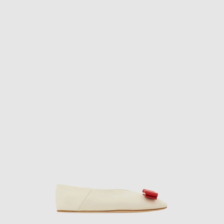페라가모 여성 바라 보우 플랫 - Ferragamo Vara Bow Flat - fes7838x