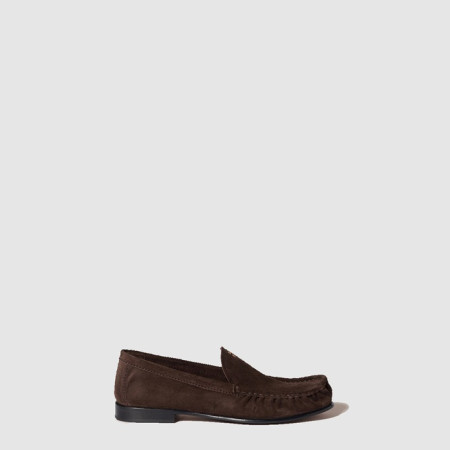 미우미우 여성 스웨이드 로퍼 - Miu Miu Womens Suede Loafers - mis7843x