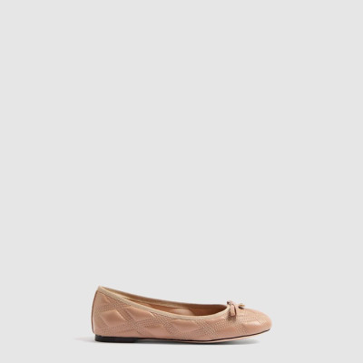 발렌티노 여성 퀼티 67 퀼팅 나파 레더 발레리나 - Valentino Quilted 67 Nappa Leather Ballerinas - vas7865x