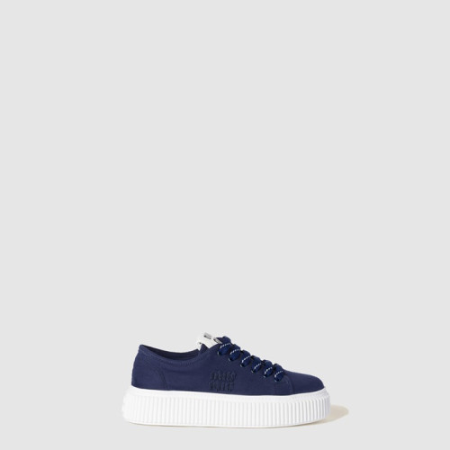 미우미우 여성 데님 스니커즈 - Miumiu Womens Denim Sneakers - mis8075x