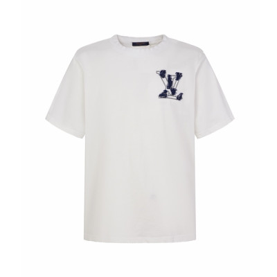 루이비통 남성 라운드 반팔 티셔츠 - Louis vuitton Mens Round Tshirt - lvc8027x