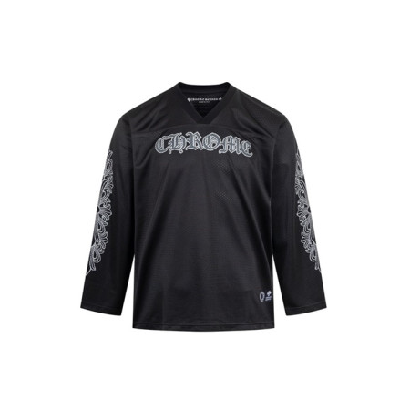 크롬하츠 남성 브이넥 긴팔티 - Chrome Hearts Mens V-neck Tshirt - chc8050x