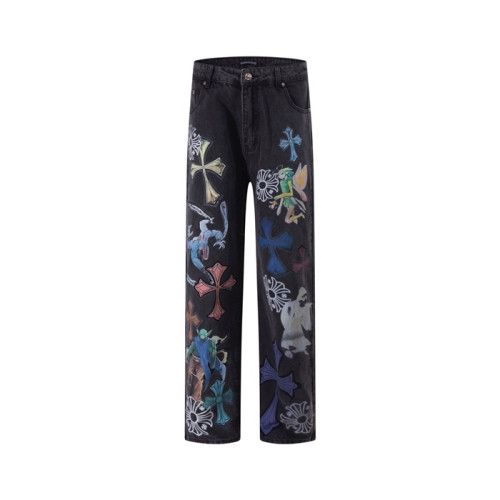크롬하츠 남성 클래식 청바지 - Chrom Hearts Mens Classic Jeans - chc8061x