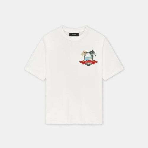 아미리 남성 반팔 티셔츠 - Amiri Mens Round Tshirt - amc8063x