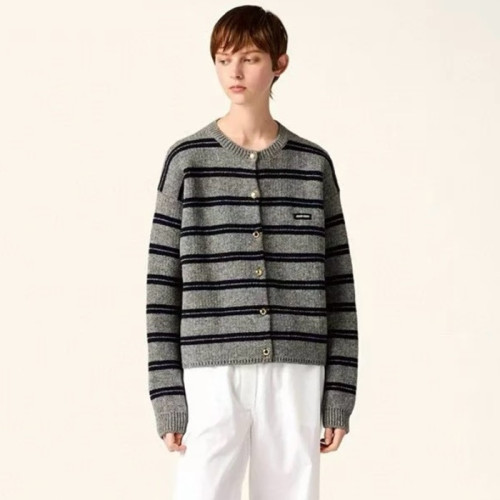 미우미우 여성 라운드 가디건 - Miumiu Womens Round Cardigan - mic8046x
