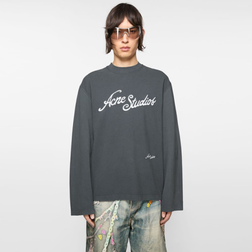 아크네 남성 크루넥 긴팔티 - Acne Mens Round Tshirt - anc8083x