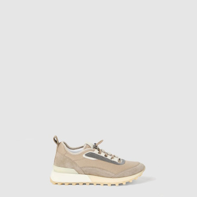 브루넬로쿠치넬리 여성 테크노 패브릭과 스웨이드 러너 스니커즈 - Brunello Cucinelli Womens Techno Fabric and Suede Runner Sneakers - brs8109x