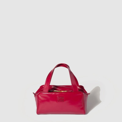 미우미우 여성 가죽 탑 핸들 백 - Miumiu Womens Leather Top Handle Bag - mib9382x
