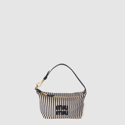 미우미우 여성 로고 장식 자카드 패브릭 파우치 5NE841 - Miumiu Womens Logo-embellished Jacquard Fabric Pouch - mib9639x