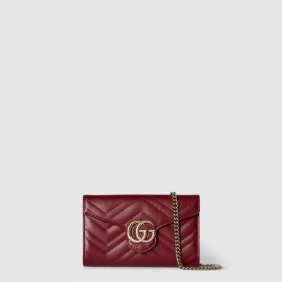 구찌 여성 GG 마몽 체인 달린 지갑 - Gucci Womens GG Marmont Chain Wallet - gub9703x