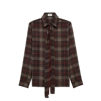 입생로랑 여성 실크 셔츠 - Saint Laurent Womens Silk Shirts - ysc8190x