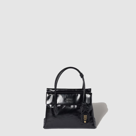 미우미우 여성 솔리테르 광택 가죽 백 - Miumiu Womens Solitaire Glossy Leather Bag - mib9738x