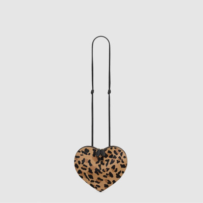 알라이아 여성 레오파드 헤어카프 Le CŒUR 백 - Alaia Womens Leopard-print Hair Calfskin Le CŒUR Bag - alb9761x