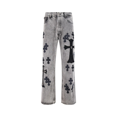 크롬하츠 남성 클래식 청바지 - Chrom Hearts Mens Classic Jeans - chc8208x