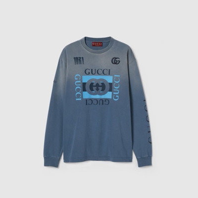 구찌 남성 라운드 맨투맨 - Gucci Mens Round Tshirt - guc8220x