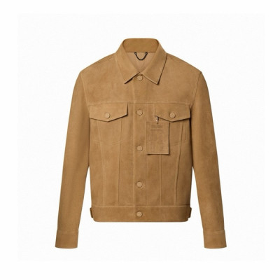 루이비통 남성 가죽 재킷 - Louis vuitton Mens Leather Jacket - lvc8334x