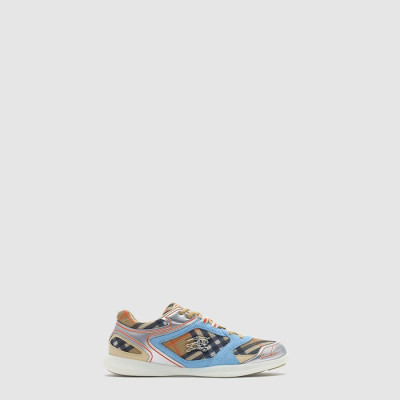 버버리 남성 체크 매트릭스 스포츠 스니커즈 - Burberry Check Matrix Sports Sneakers - bus8130x