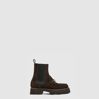 구찌 여성 홀스빗 앵클 부츠 - Gucci Womens Horsebit Ankle Boots - gus8208x