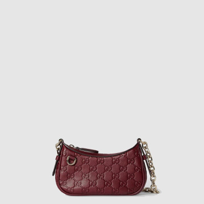구찌 여성 GG 엠블럼 미니 숄더백 - Gucci Womens GG Emblem Mini Shoulder Bag - gub9984x