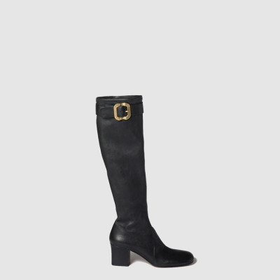 미우미우 여성 버클 장식 나파 가죽 부츠 - Miumiu Womens Buckle-embellished Nappa Leather Boots - mis8238x