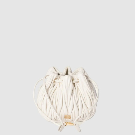 미우미우 여성 마테라쎄 나파 가죽 파우치 - Miumiu Womens Matelasse Nappa Leather Pouch - mib10130x