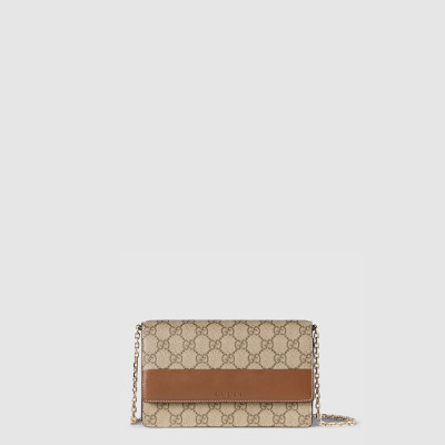 구찌 여성 GG 엠블럼 체인 지갑 - Gucci Womens GG Emblem Chain Wallet - gub10310x