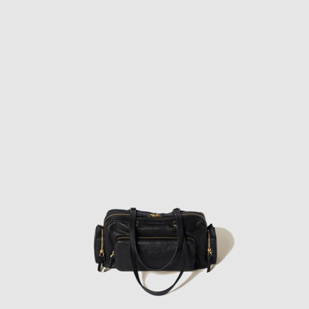 미우미우 여성 워싱 나파 가죽 포켓 백 - Miumiu Womens Washed Nappa Leather Pocket Bag - mib10338x