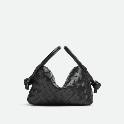 보테가베네타 블랙 탑 핸들 루프 백 - Bottega veneta Unisex Top Handle Loop Bag - bvb10667x