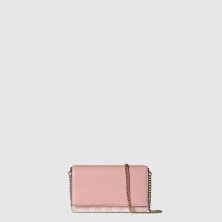 구찌 여성 GG 엠블럼 체인 지갑 - Gucci Womens GG Emblem Chain Wallet - gub10669x