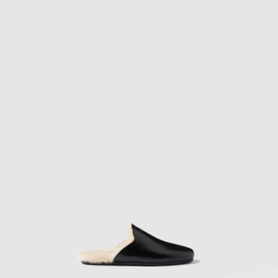 프라다 여성 브러쉬드 시어링 뮬 - Prada Womens Brushed Shearling Mules - prs8397x