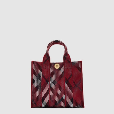 버버리 여성 미니 체크 토트 - Burberry Womens Mini Check Tote - bub11021x