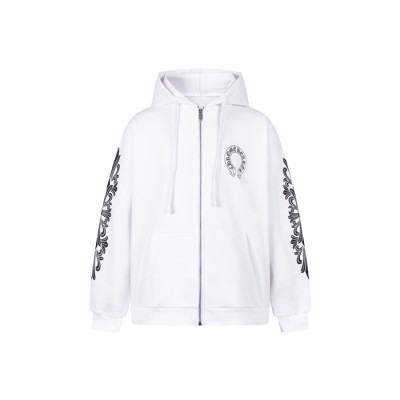 크롬하츠 남성 집업 후디 - Chrom hearts Mens Zip-up Hoodie - chc8563x