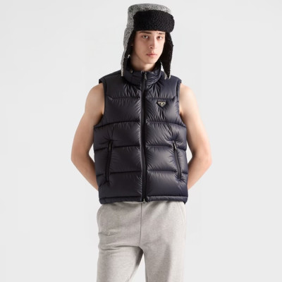 프라다 남성 다운 베스트 - Prada Mens Down Vest - prc8598x