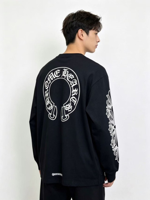 크롬하츠 남성 라운드 맨투맨 - Chrome Hearts Mens Round Tshirt - chc8653x