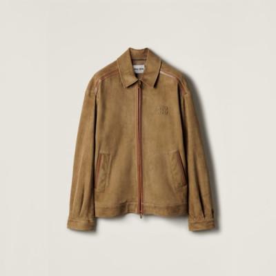 미우미우 남성 가죽 자켓 - Miumiu Mens Leather Jacket - mic8668x