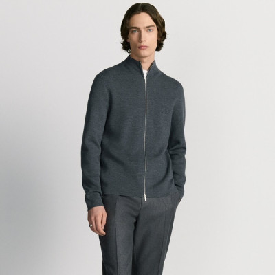 디올 남성 집업 스웨터 - Dior Mens Zip-up Sweater - dic8702x