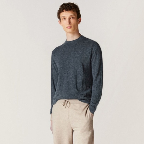 로로피아나 남성 라운드 스웨터 - Loro Piana Mens Round Sweater - lpc8738x