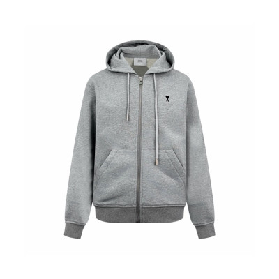 아미 남성 집업 후디 - Ami Mens Zip-up Hoodie - amc8746x