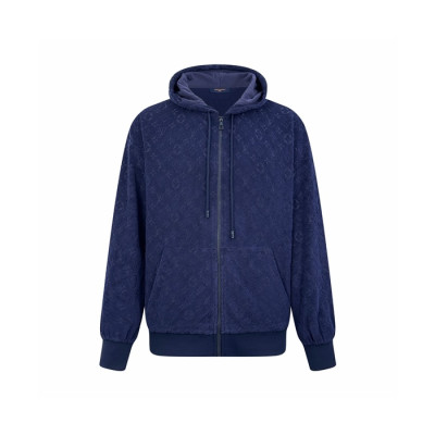 루이비통 남성 집업 후드티 - Louis vuitton Mens Zip-up Hoodie - lvc8750x