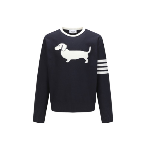 톰브라운 남/녀 라운드 니트 - Thom Browne Unisex Knitwear - thc8889x