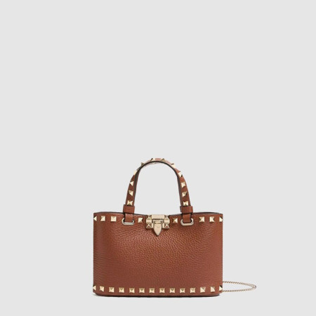 발렌티노 여성 락스터드 그레이니 미니 쇼퍼 백 - Valentino Womens Rockstud Grainy Mini Shopper Bag - vab11297x