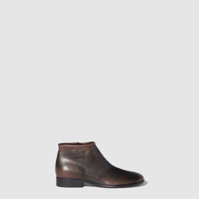미우미우 여성 퓨메 가죽 부티 - Miumiu Womens Fume Leather Booties - mis8556x