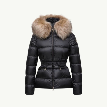 몽클레어 여성 보에드 후드 시어링 트리밍 쇼트 다운 재킷 - Moncler Womens Boed Hooded Shearling Trimmed Short Down Jacket - moc9019x