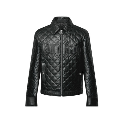 루이비통 남성 가죽 재킷 - Louis vuitton Mens Leather Jacket - lvc9063x