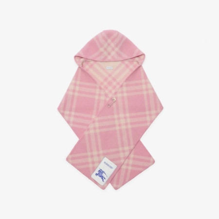 버버리 남/녀 체크 후드 스카프 - Burberry Unisex Checked Hooded Scarf - acc5984x