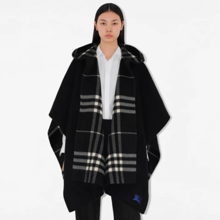 버버리 여성 리버시블 체크 케이프 - Burberry Womens Reversible Check Cape - acc5990x