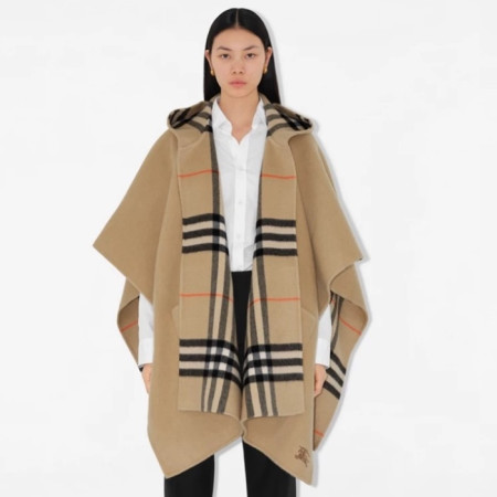 버버리 여성 리버시블 체크 케이프 - Burberry Womens Reversible Check Cape - acc5991x