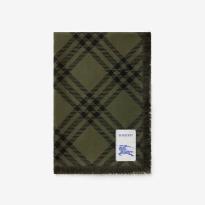 버버리 남/녀 체크 스카프 - Burberry Unisex Checked Scarf - acc5999x