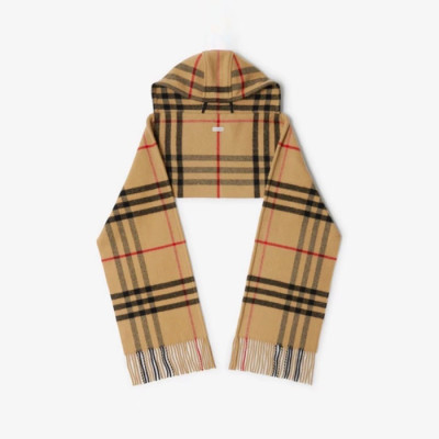 버버리 남/녀 체크 후드 스카프 - Burberry Unisex Checked Hooded Scarf - acc6122x
